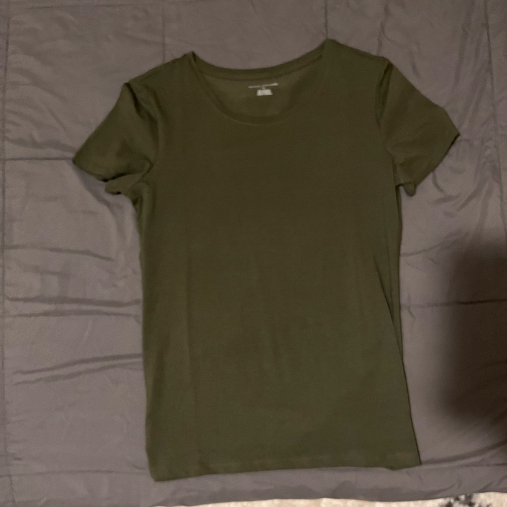 Olive Classic Fit Crewneck